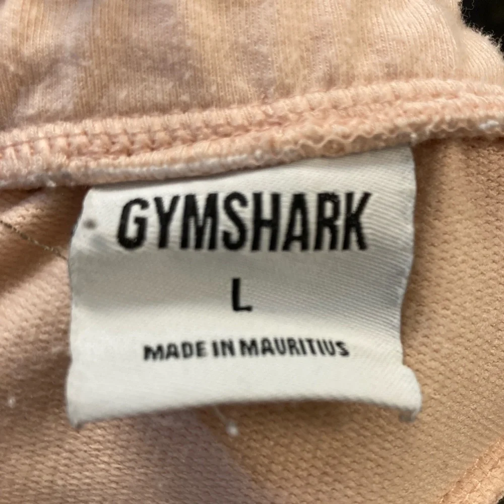 GYMSHARK women’s sweat pant joggers pink with drawstring size large